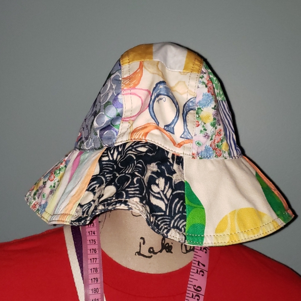 Coach Story Patch Bucket Patchwork Hat - image 3